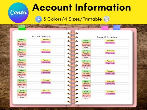 Download Password and Account Information Tracker - Information Collection