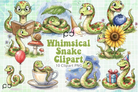 Download Whimsical Snake Clipart Graphics - Premium Resources